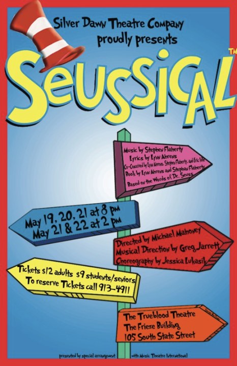 University of Michigan / Seussical student production poster